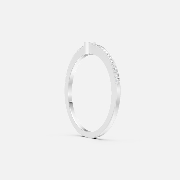 Gorgeous Two Tone Lab Grown Ring